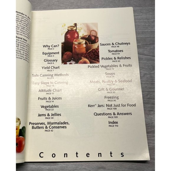 Vintage Kerr Home Canning Freezing Book 1990 Soft Cover Recipes How To Glossary - Picture 2 of 11